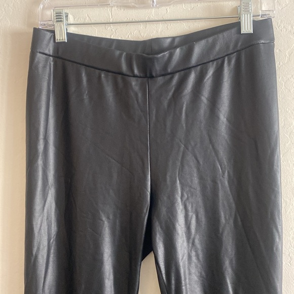 Clara Sunwoo Liquid Leather™ Sheen Two-Tone Legging - Black - Picture 7 of 13